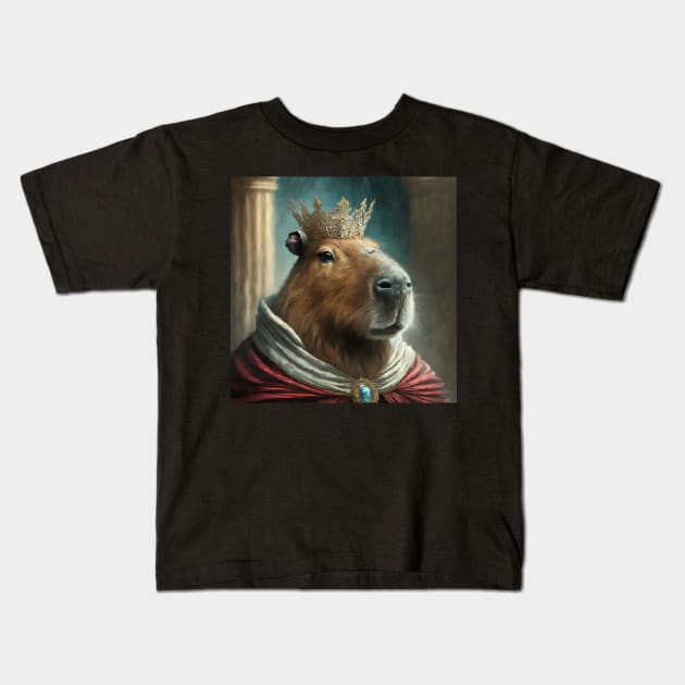 Capybara Kids T-Shirt by Ambiguous Design Co